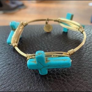 turquoise cross bracelet